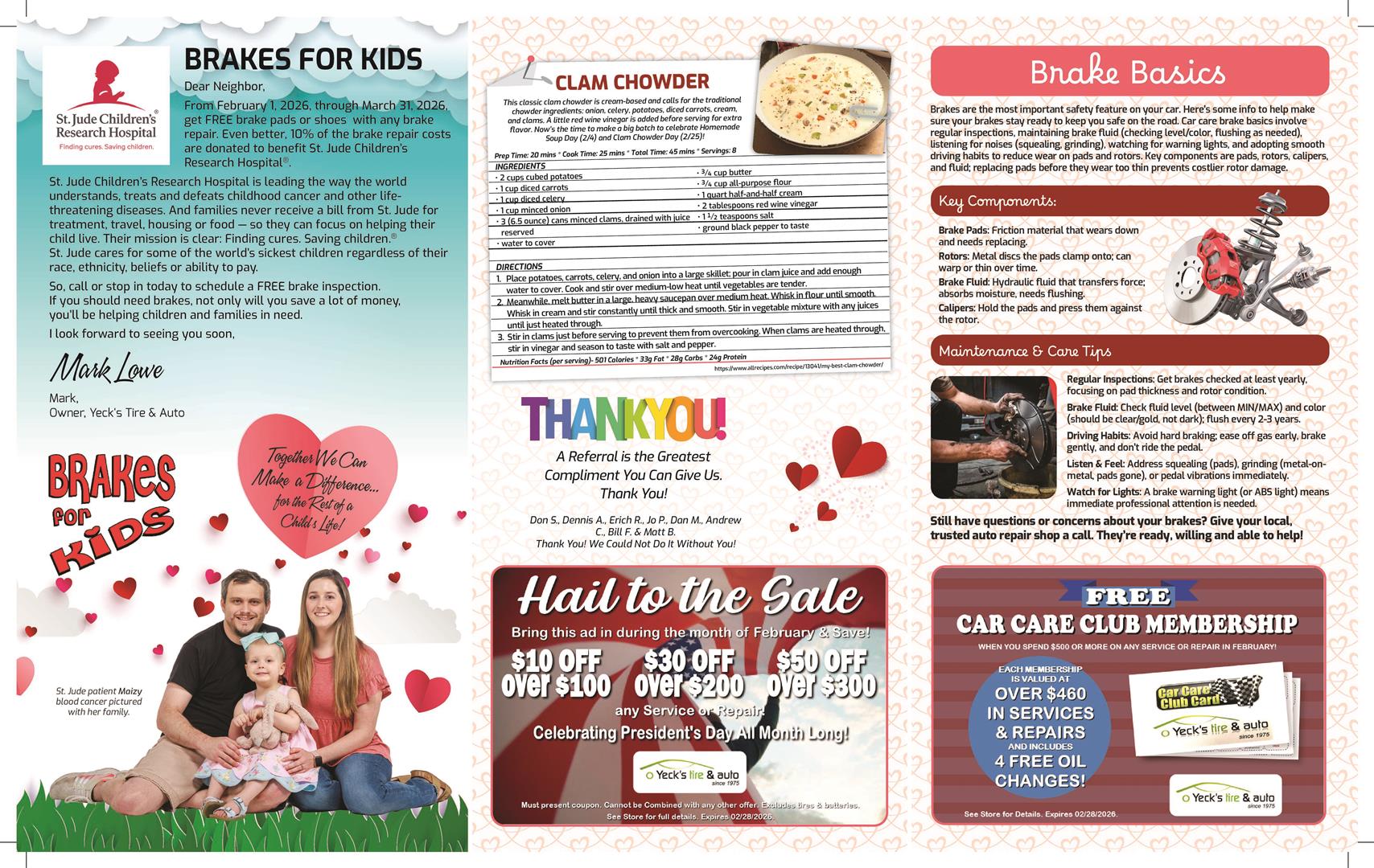 Monthly Newsletter Page 3 | Yeck's Tire & Auto